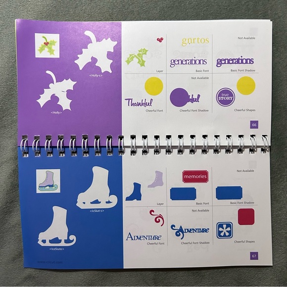 Cricut Creative Memories Cheerful seasons - shapes - Picture 8 of 16